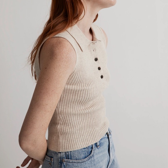 Madewell Owen Polo Sweater Tank - Picture 7 of 7